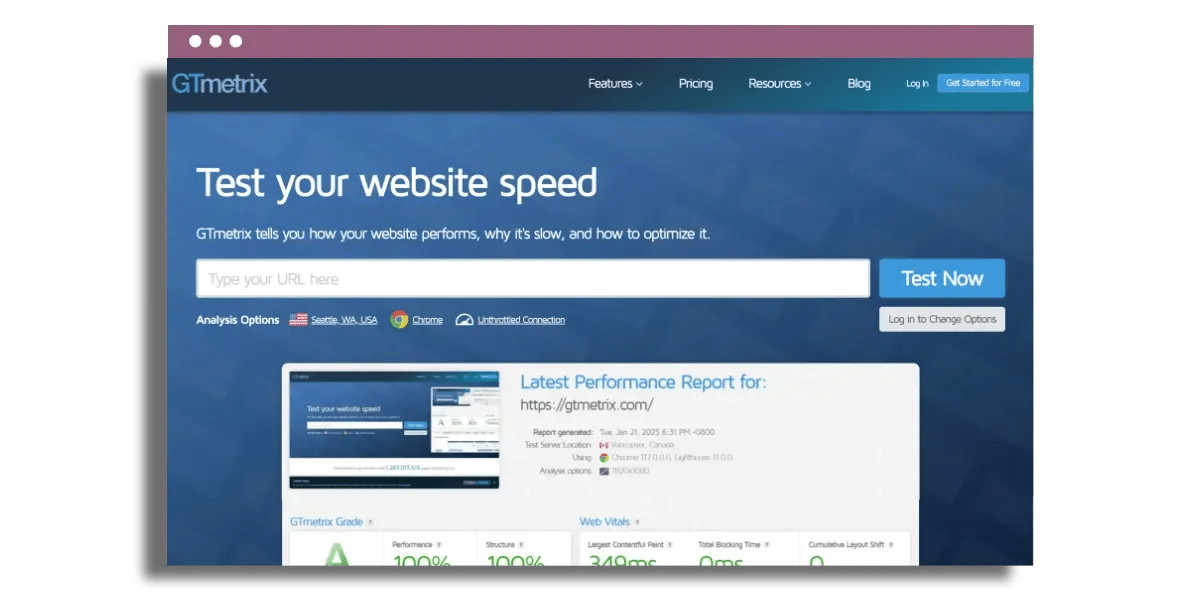 gtmetrix-homepage-top-seo-tools-in-2026