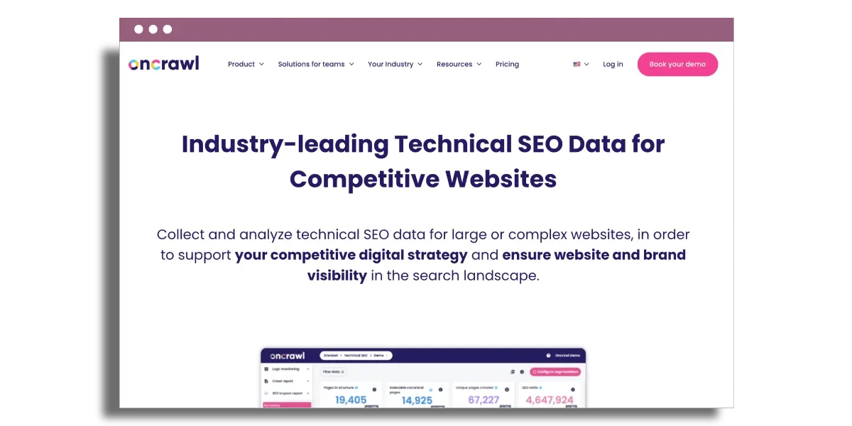 oncrawl-home-page-top-seo-tools-in-2026