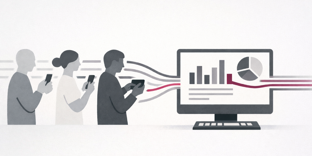 social media data flowing into a consolidated reporting dashboard