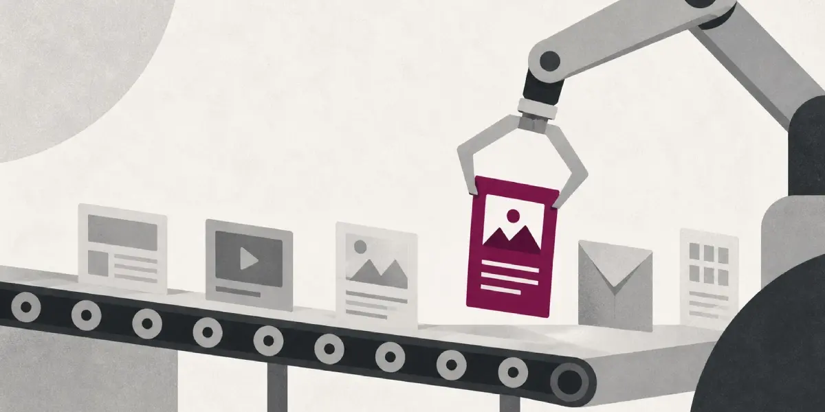 marketing automation conveyor belt with tools