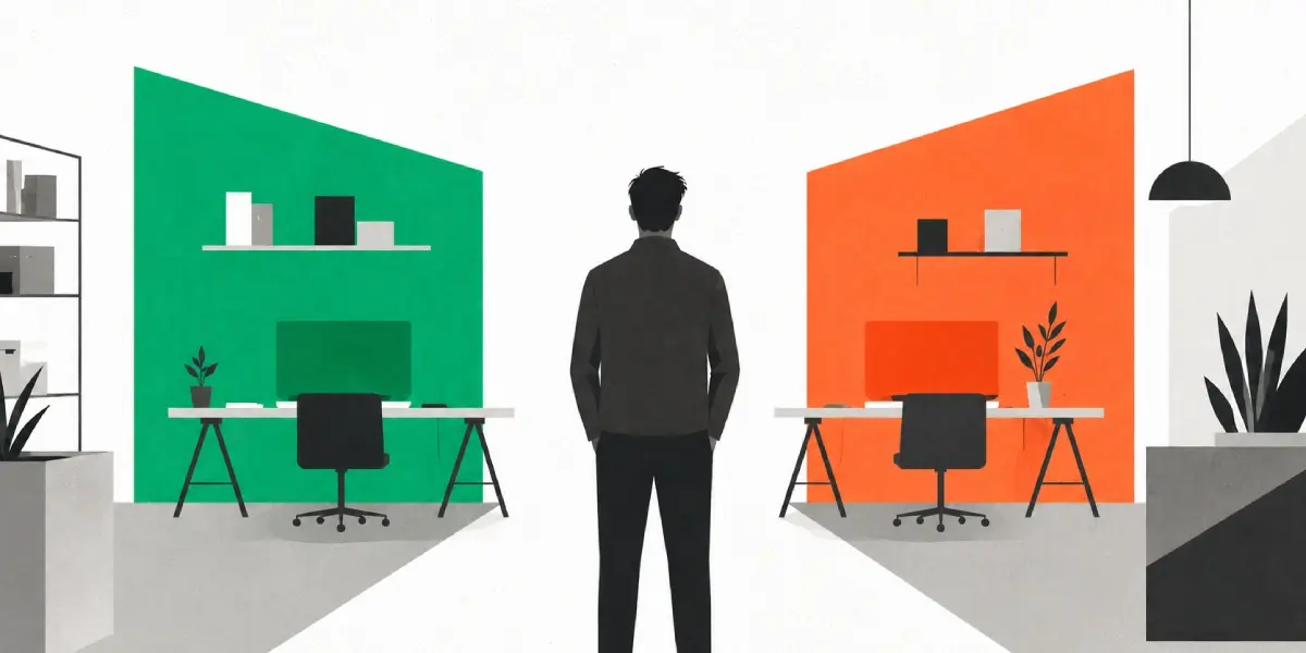 MailerLite vs HubSpot - guy deciding which to use