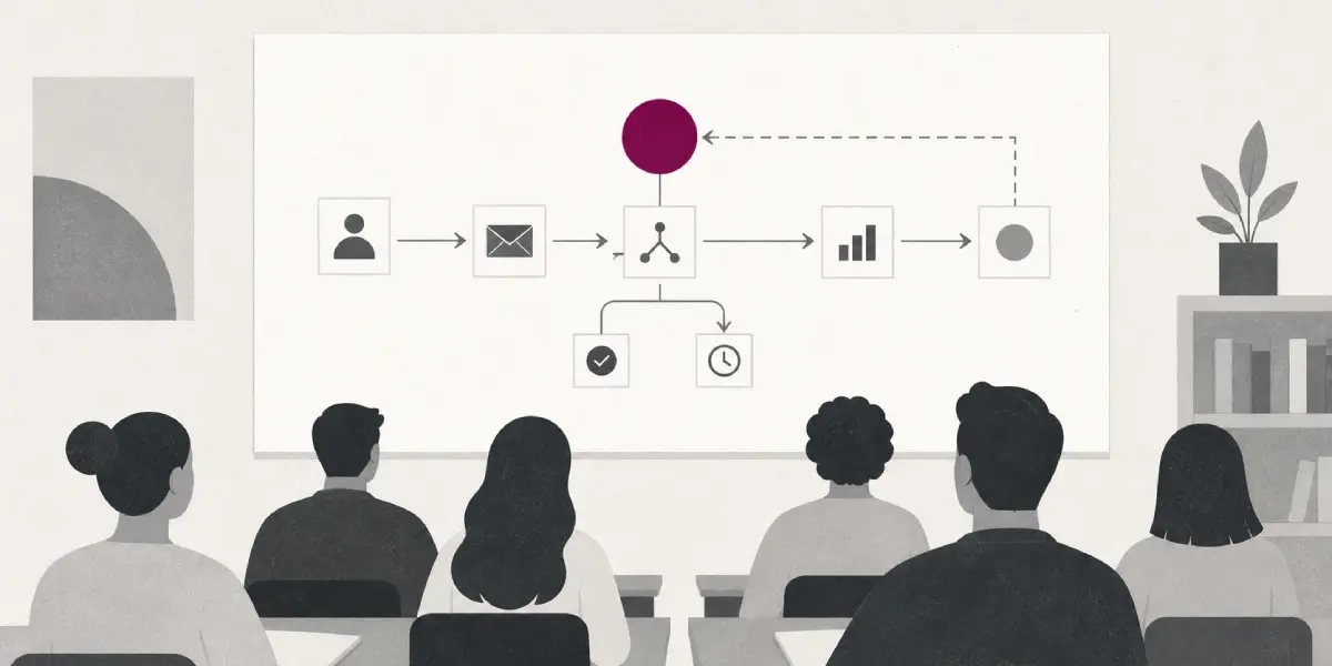 marketing automation for beginners in a classroom