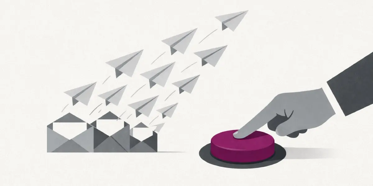 email marketing blast program push button to send emails