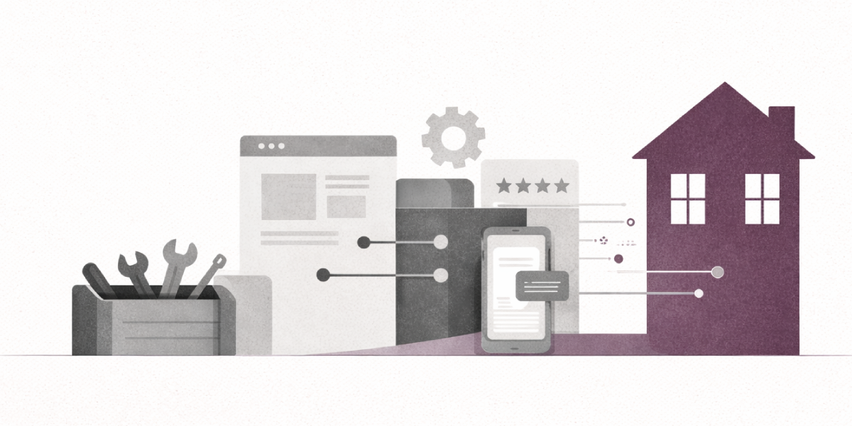 tech stack for trade business - website, reviews, CRM